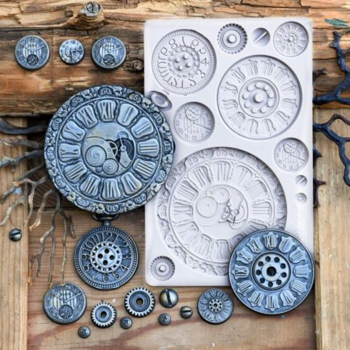 Re·Design with Prima – Clock Faces Decor Mould 13x20cm3