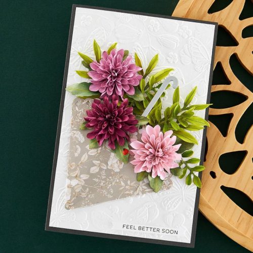 Spellbinders stanssi – POM POM DAHLIA AND LADYBUGS - Image 2