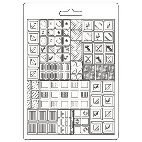 Stamperia – Coffee and Chocolate Bars Soft Mould A5