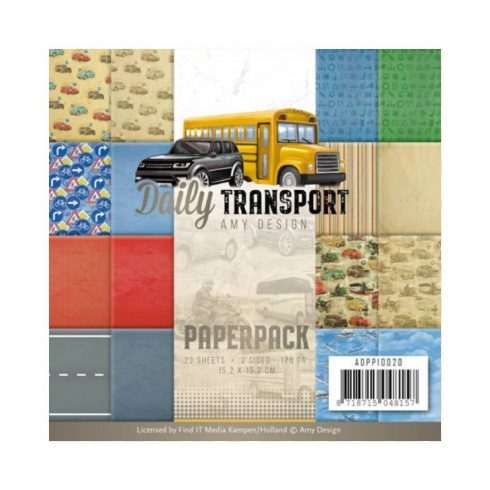 Amy Design – Daily Transport paperilajitelma 15 x 15 cm