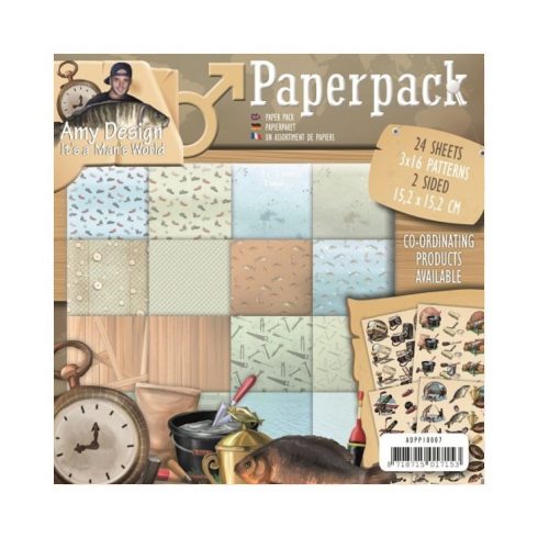 Amy Design – It's a Man's World paperilajitelma 15 x 15 cm