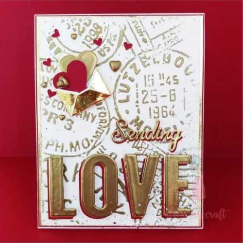 Dress My Craft kohokuviointikansio – POST CARD STAMPS - Image 3