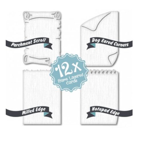 Frame Layered Cards – Koristekartonki lajitelma 9,7 x 14 cm (12 kpl)