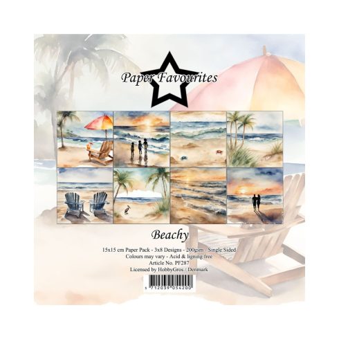 Paper Favourites – Beachy paperilajitelma 15 x 15 cm