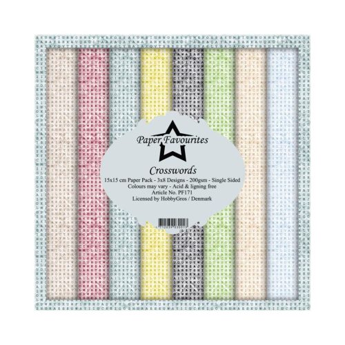 Paper Favourites – Crosswords paperilajitelma 15 x 15 cm