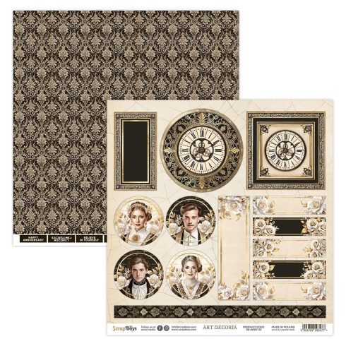 ScrapBoys – Art Decoria paperilehtio 152 x 152 cm3