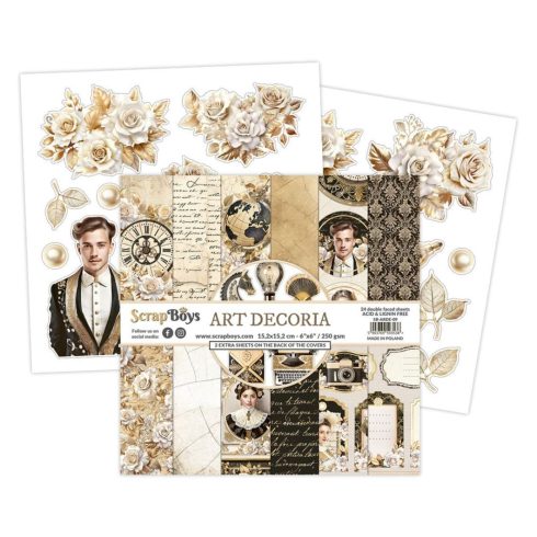 ScrapBoys – Art Decoria paperilehtio 152 x 152 cm4