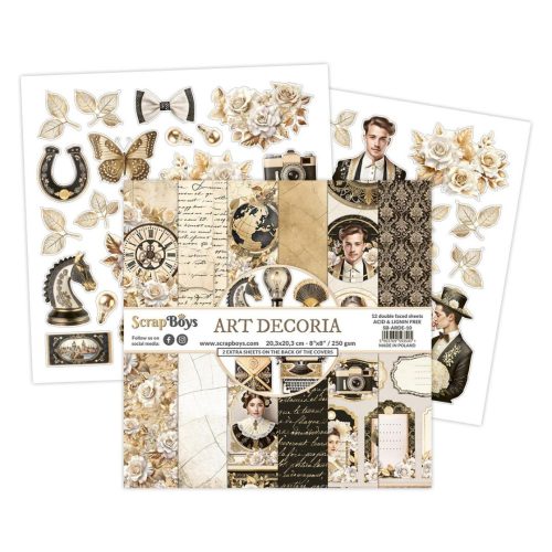 ScrapBoys – Art Decoria paperilehtiö 20 x 20 cm - Image 8
