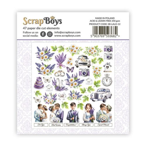 ScrapBoys – Lavender Love leikekuvat (47 kpl) - Image 2