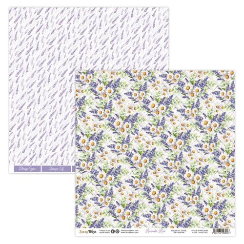 ScrapBoys – Lavender Love paperilehtiö 15 x 15 cm - Bild 7