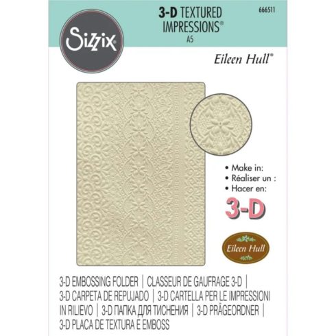 Sizzix 3D kohokuviointikansio Textured Impressions – LACE