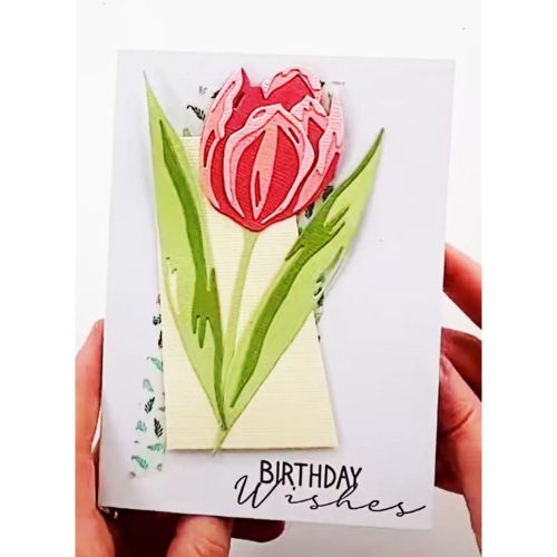 Sizzix Thinlits stanssi – LAYERED SPRING FLOWERS - Image 4