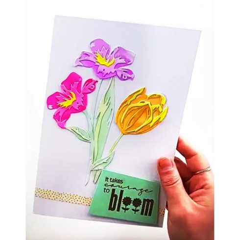 Sizzix Thinlits stanssi – LAYERED SPRING FLOWERS 3