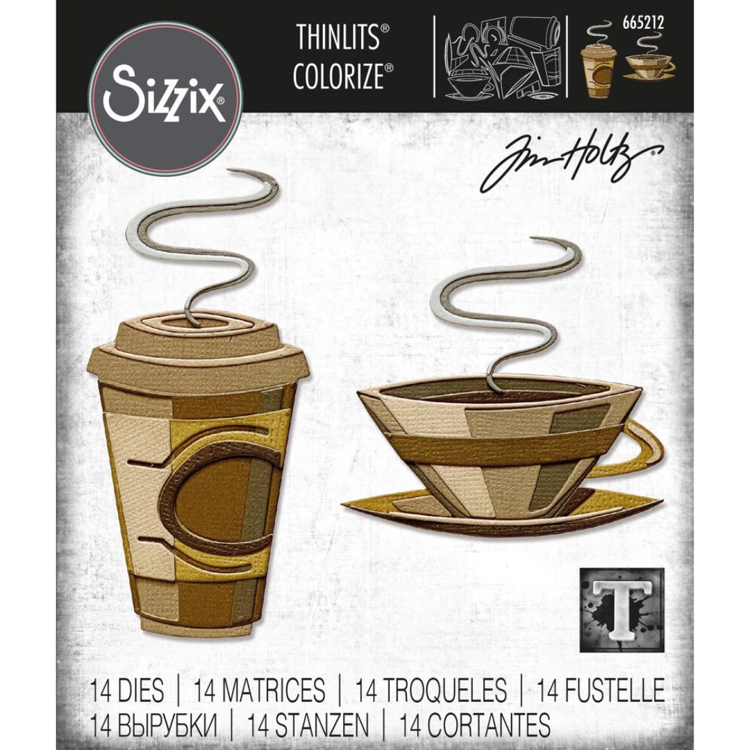 Sizzix Tim Holtz Thinlits Colorize stanssi – CAFÉ