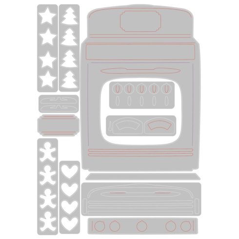 Sizzix Tim Holtz Thinlits stanssi – RETRO OVEN 1