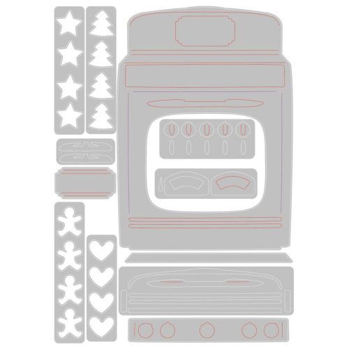 Sizzix Tim Holtz Thinlits stanssi – RETRO OVEN - Image 4