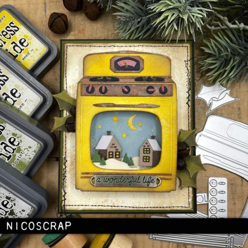 Sizzix Tim Holtz Thinlits stanssi – RETRO OVEN 2 1