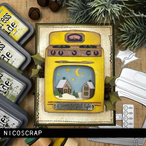 Sizzix Tim Holtz Thinlits stanssi – RETRO OVEN - Image 3