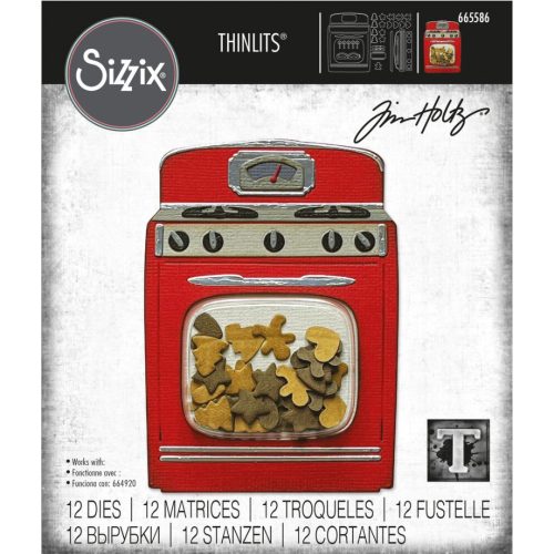 Sizzix Tim Holtz Thinlits stanssi – RETRO OVEN
