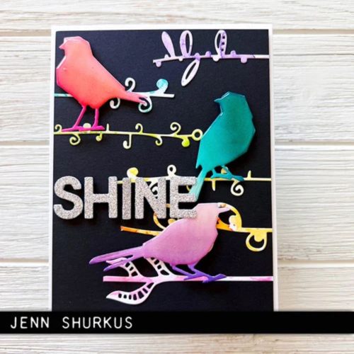 Sizzix Tim Holtz Thinlits stanssi – SILHOUETTE BIRDS - Bild 4