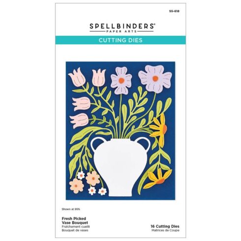 Spellbinders stanssi – FRESH PICKET VASE BOUQUET