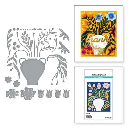 Spellbinders stanssi – FRESH PICKET VASE BOUQUET - Image 5
