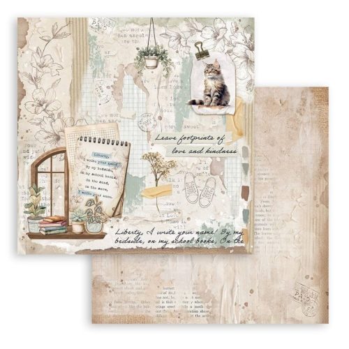 Stamperia – Secret Diary paperilajitelma 30 x 30 cm - Image 8