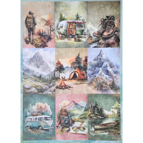 Studio Light Die-Cut Designer Paper Pad – Adventure Awaits paperilehtiö A4 - Bild 5