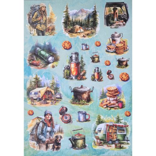 Studio Light Die-Cut Designer Paper Pad – Adventure Awaits paperilehtiö A4 - Bild 4