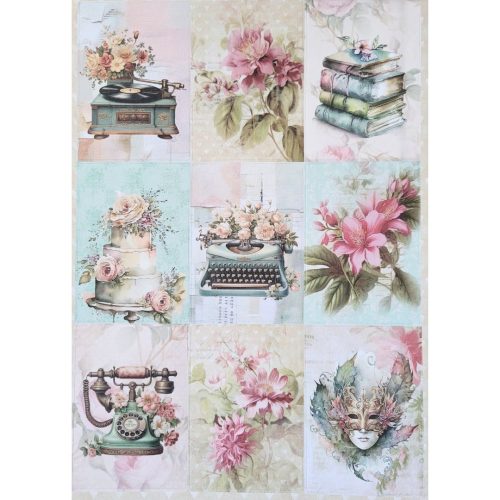 Studio Light Die-Cut Designer Paper Pad – Shabby Chic paperilehtiö A4 - Image 4