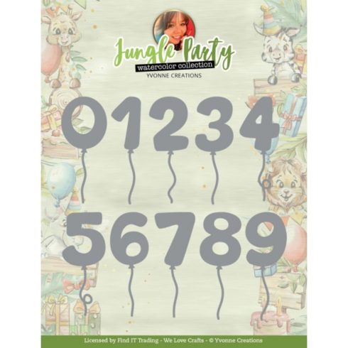 Yvonne Creations stanssi – JUNGLE NUMBERS