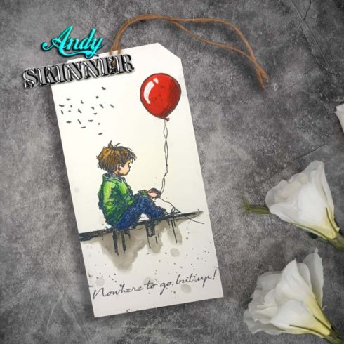Andy Skinner Rubber Stamp – Nowhere To Go But Up leimasinsetti12