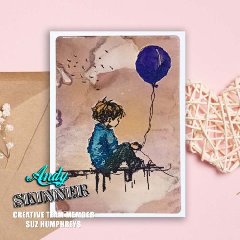 Andy Skinner Rubber Stamp – Nowhere To Go But Up leimasinsetti2
