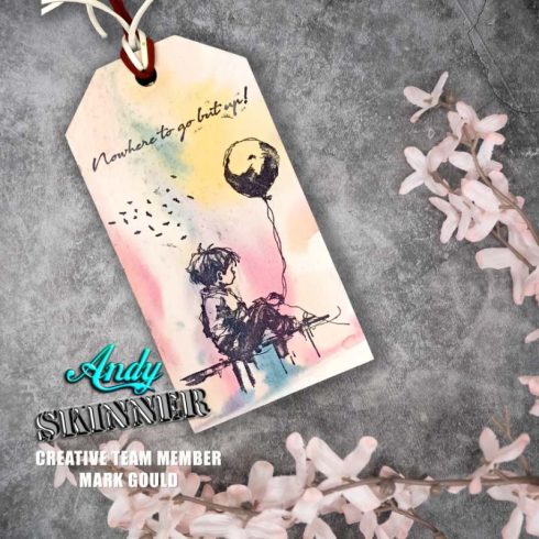 Andy Skinner Rubber Stamp – Nowhere To Go But Up leimasinsetti5