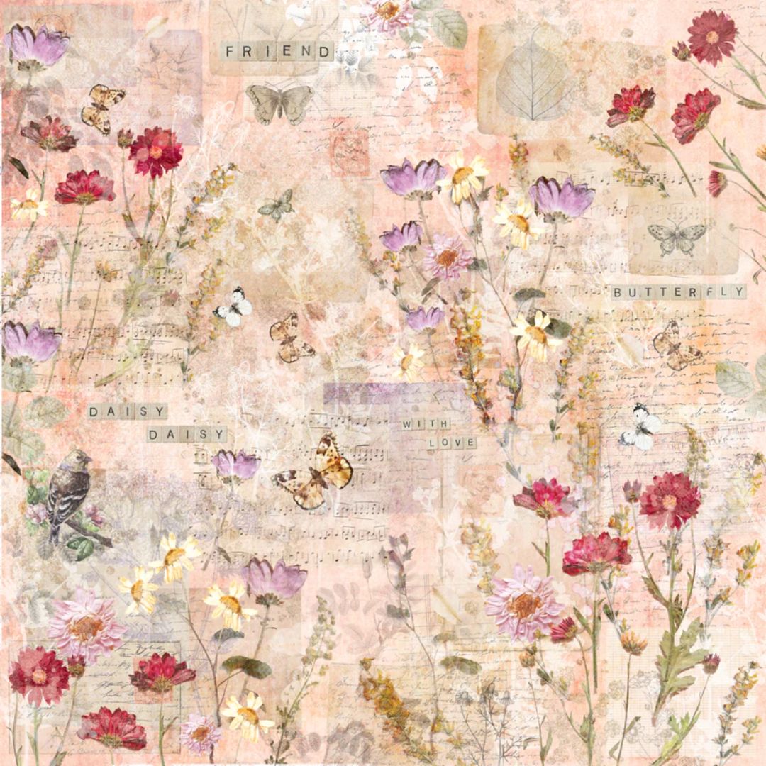 Crafter's Companion – Floral Scrapbook paperilehtiö 30 x 30 cm - Image 3
