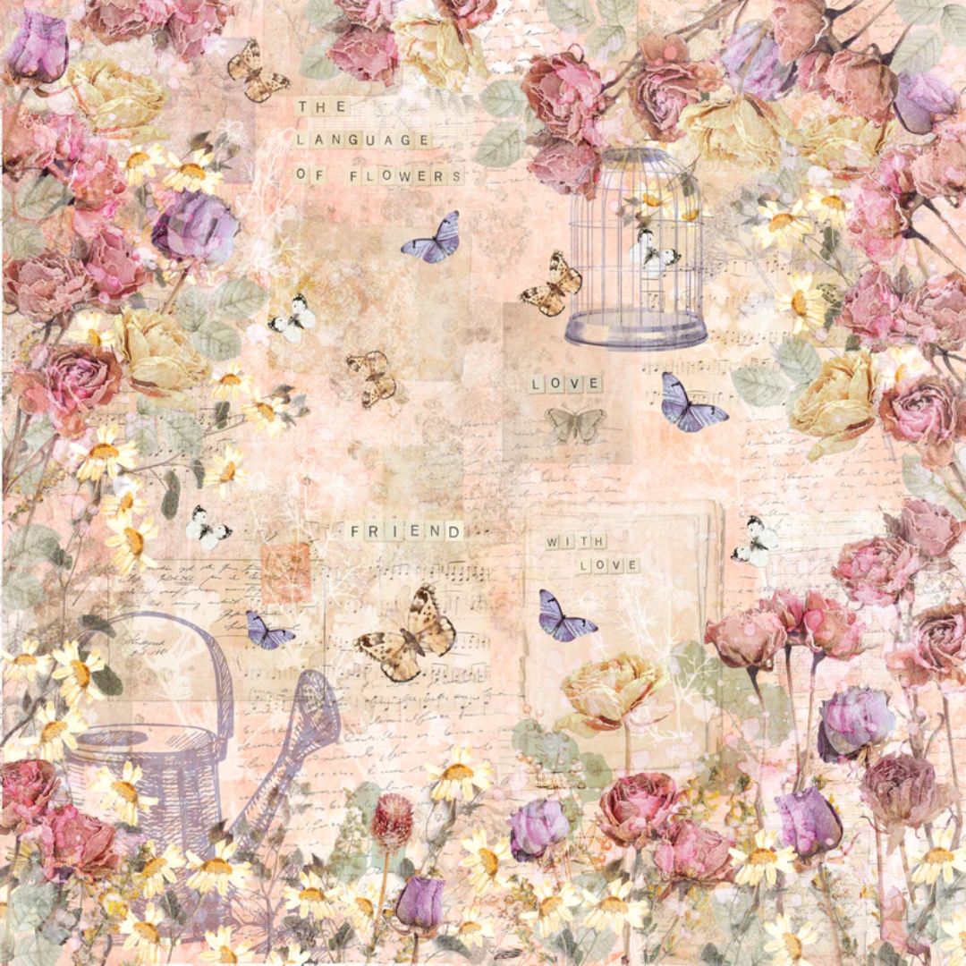 Crafter's Companion – Floral Scrapbook paperilehtiö 30 x 30 cm - Image 10