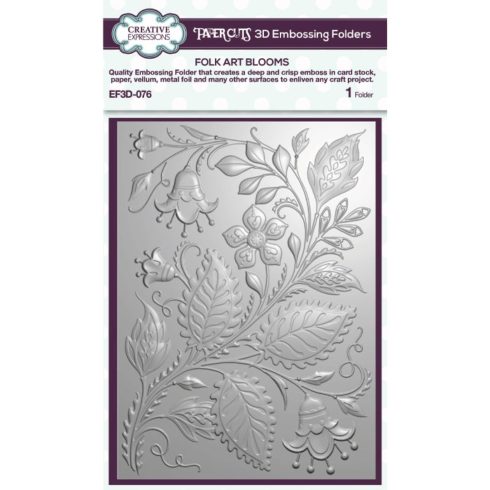 Creative Expressions 3D kohokuviointikansio – FOLK ART BLOOMS