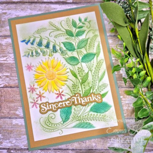 Creative Expressions Colouring Stencil sapluunat – SUNSHINE SERENADE (2kpl) - Image 2