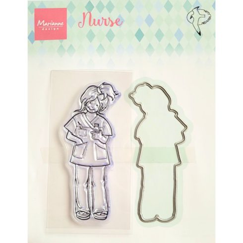 Marianne Design stanssi ja leimasin – NURSE