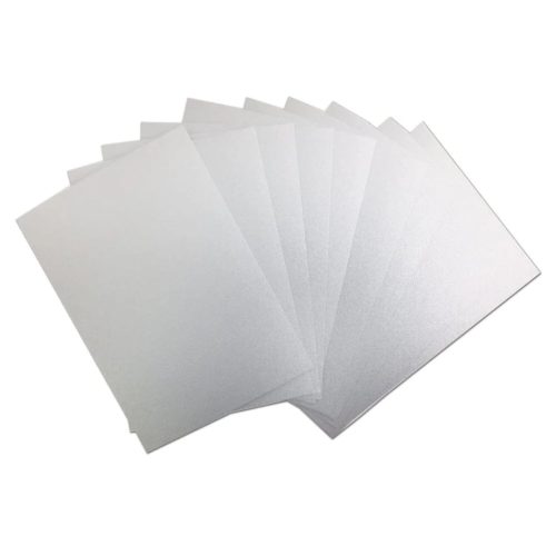 Ranger Tim Holtz Alcohol Ink Cardstock Silver Sparkle – Kartonki alkoholimusteille (10kpl) - Image 3