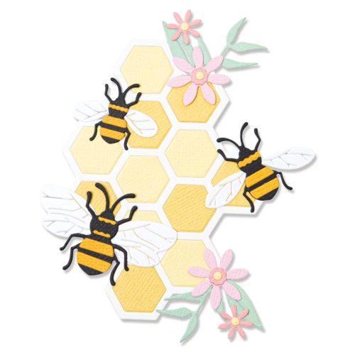 Sizzix Thinlits stanssi – BEE HIVE - Image 2