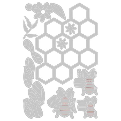 Sizzix Thinlits stanssi – BEE HIVE - Image 3