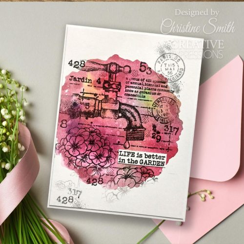 Woodware Clear Stamp – Geraniums leimasin - Bild 5