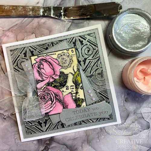 Woodware Clear Stamp – Postal Rose leimasin - Image 4