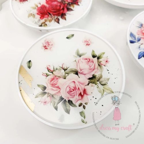 Dress My Craft Transfer Me – ELEGANT ROSES vesisiirtokuva A6 - Image 2