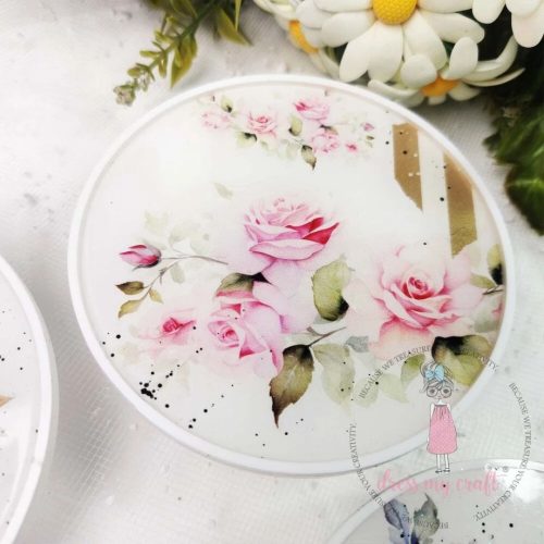 Dress My Craft Transfer Me – BLUSH ROSES vesisiirtokuva A6 - Image 2