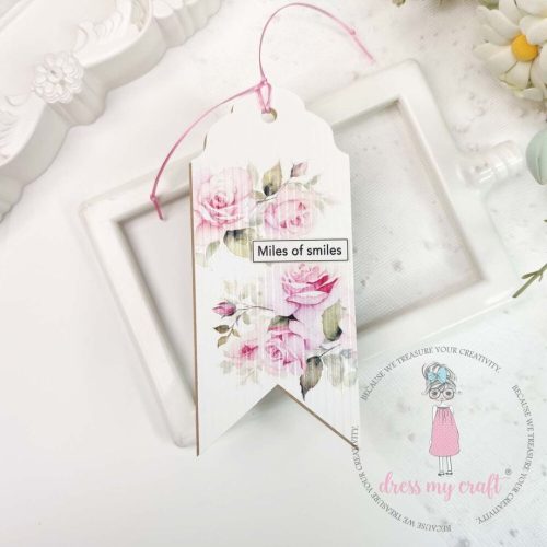 Dress My Craft Transfer Me – BLUSH ROSES vesisiirtokuva A6 - Image 4
