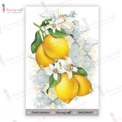 Dress My Craft Transfer Me – Fresh Lemons vesisiirtokuva A6