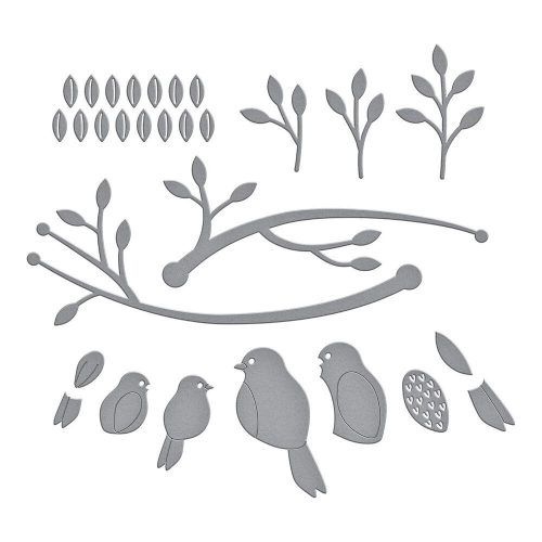 Spellbinders stanssi – PERCHED BIRDS - Image 6