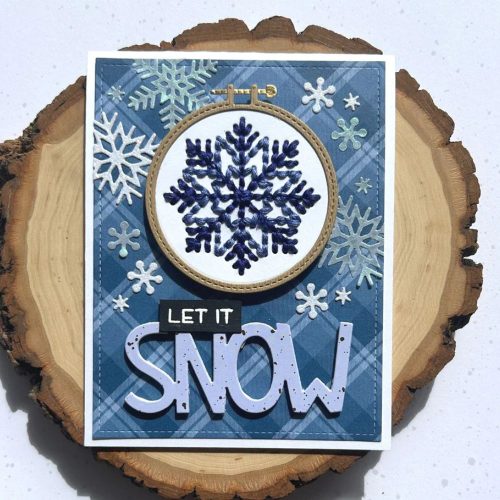 Lawn Fawn stanssi – EMBROIDERY HOOP SNOWFLAKE ADD-ON - Image 2